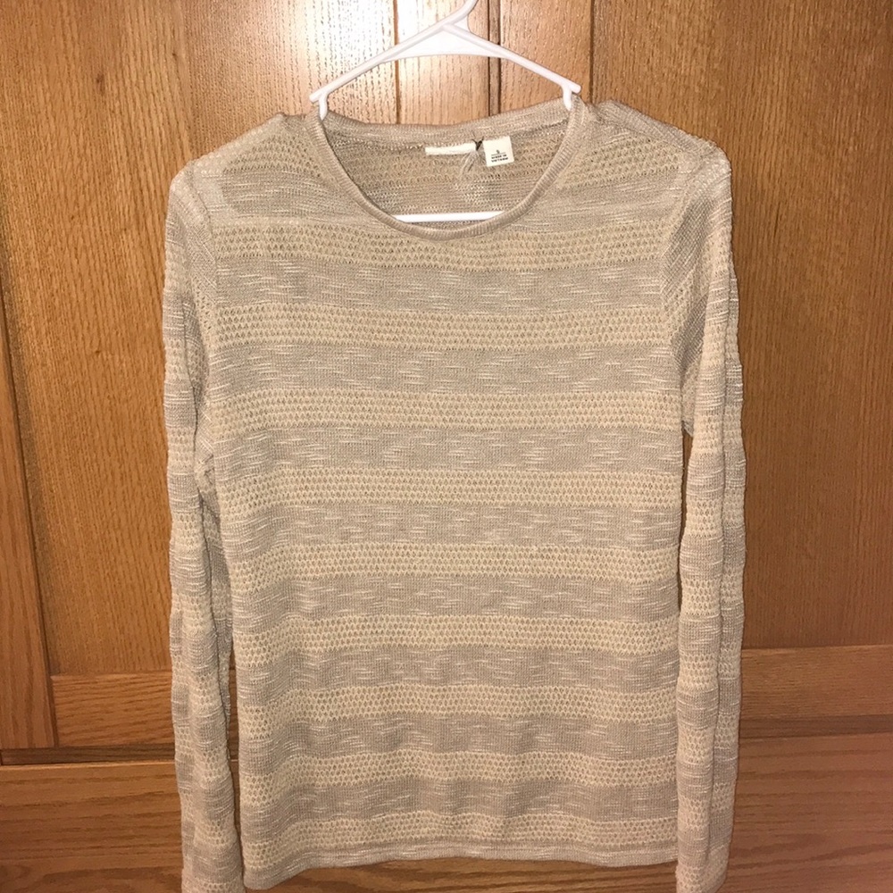 A striped sweater